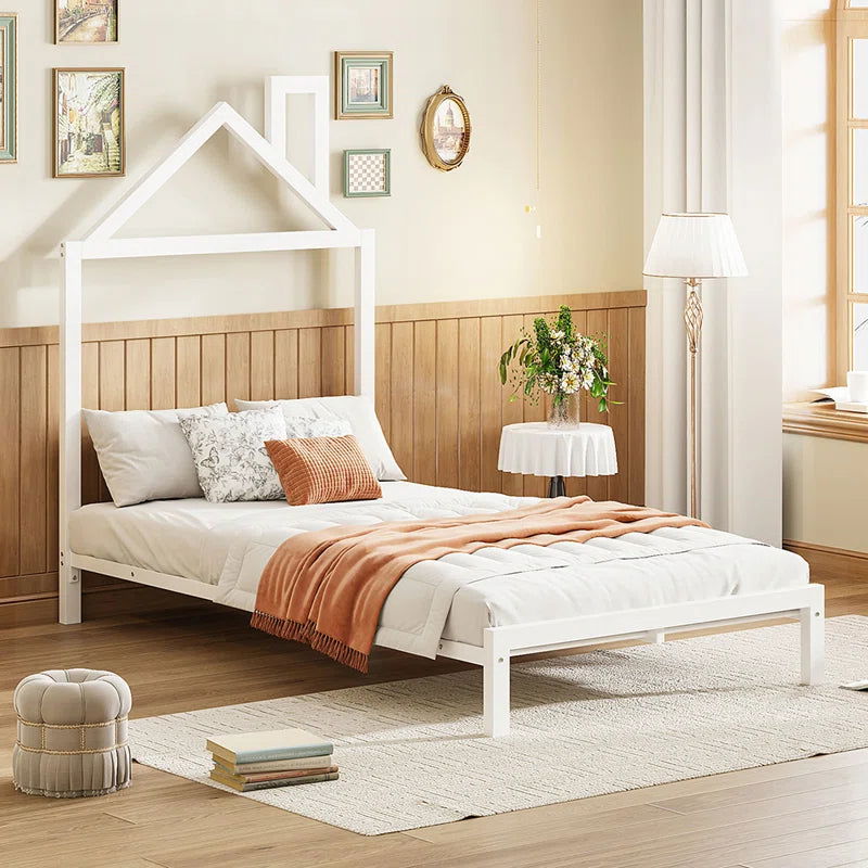Furnishiaa Metal Platform Single Bed - Furnishiaa -  -